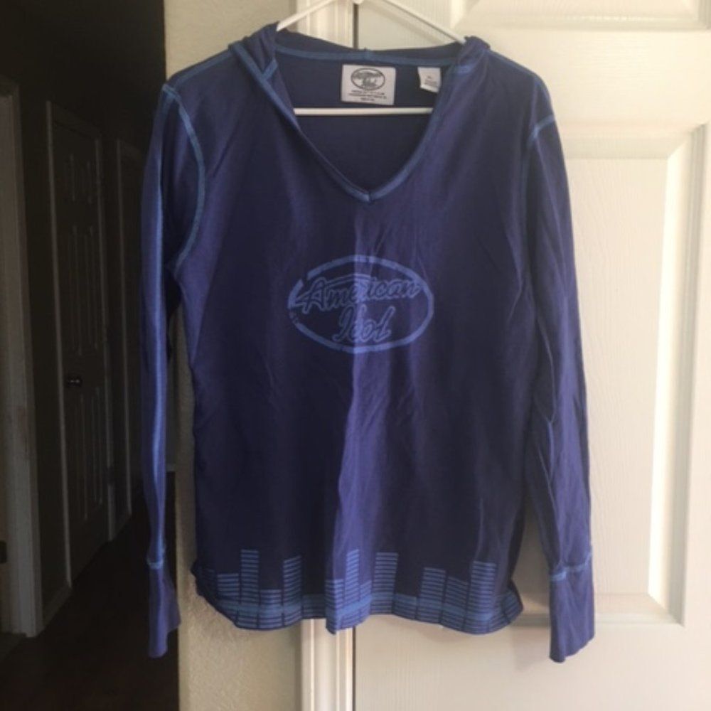 Women's American Idol Hoodie--Blue--Size XL 